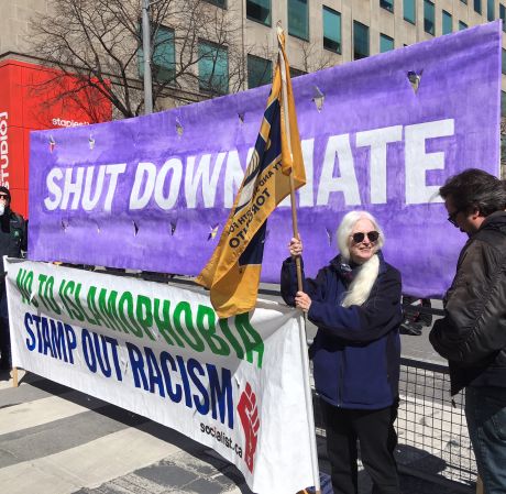 Anti-racist protesters surrounded and shut down the bigots in Toronto