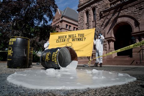 "Toxic" spill at Queen's Park