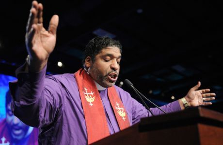  Reverend William Barber addresses a United Steelworkers convention