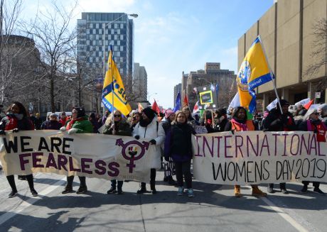 International Women's Day  in Toronto. Photo by Judy Vashti Persad