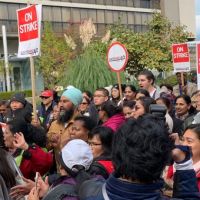 NDP leader Jagmeet Singh supports striking hotel workers