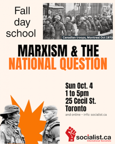 Fall day school: Marxism and the national question