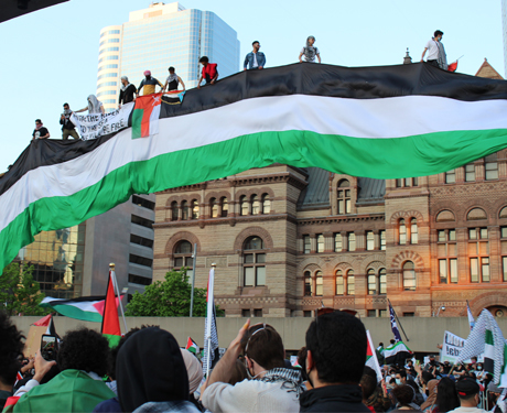Palestine solidarity rally in Toronto