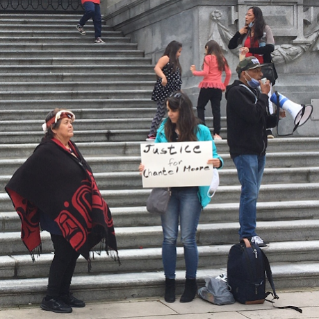 Justice for Chantel Moore rally in Vancouver