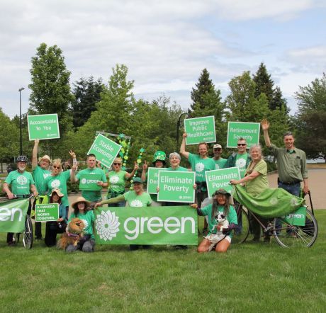 Green supporters, photo by Nanaimo—Ladysmith Green Party