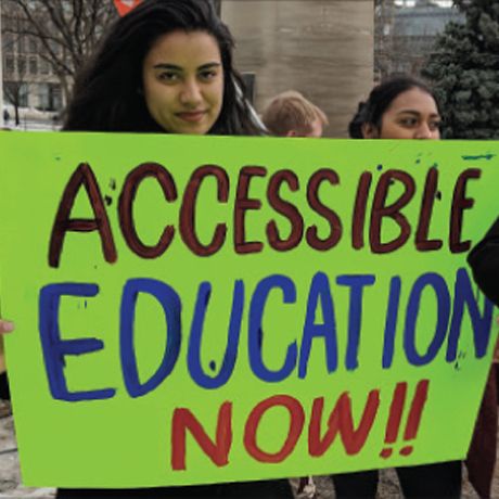 Students protest Ford's cuts to education