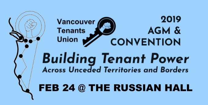 Vancouver Tenants Union AGM  and convention